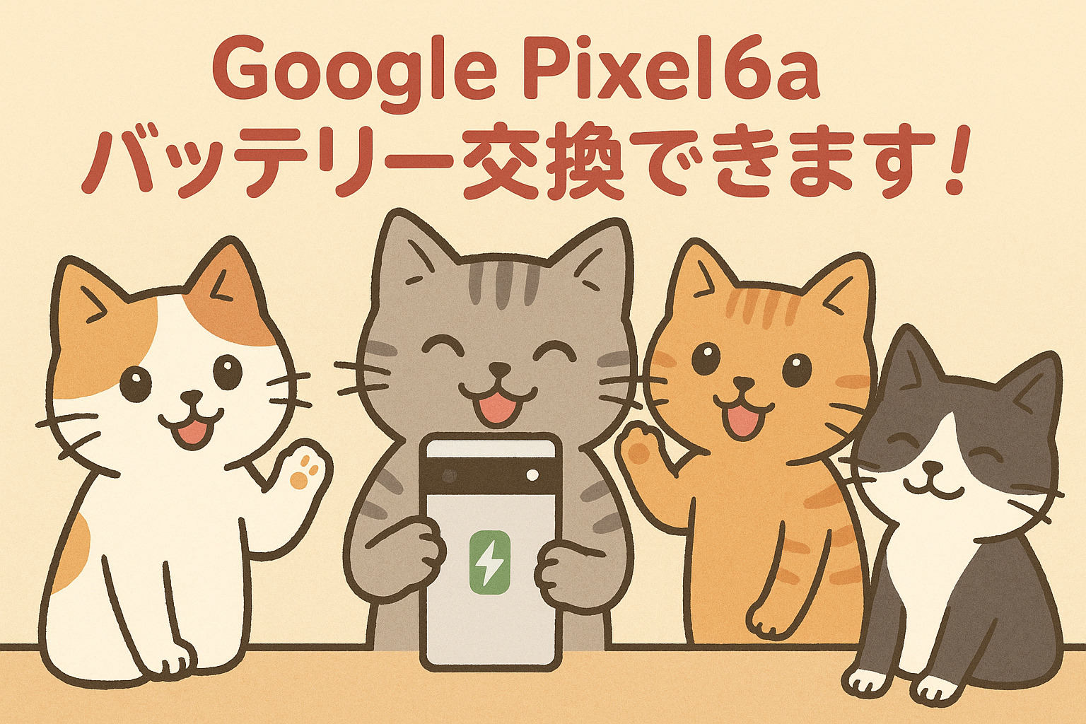 【Google Pixel6a】バッテリー交換できます！🔋スマホ修理工房天神地下街店